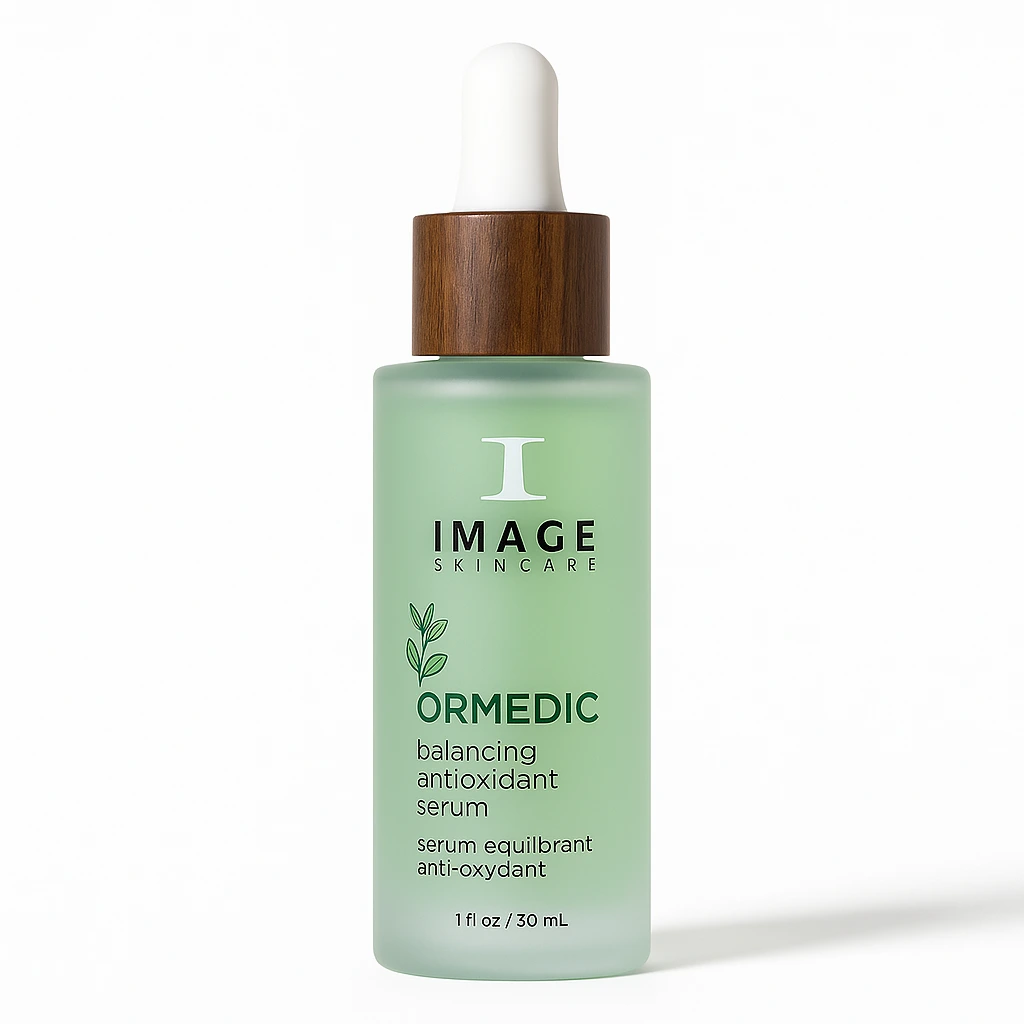 Professional 3D rendered skincare serum bottle