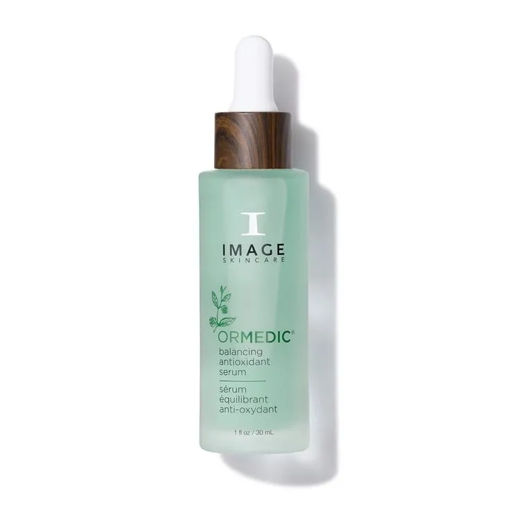 Original 2D photo of skincare serum bottle